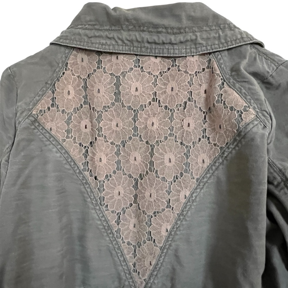 Hei Hei Camouflaged Lace Anorak Jacket Coat size L - Picture 6 of 13